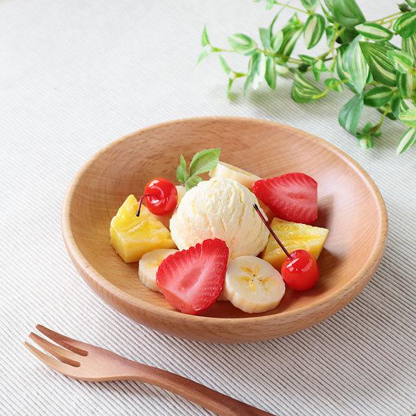 プレート 18cm S ラウンドディッシュ 木製 皿 食器 洋食器 天然木