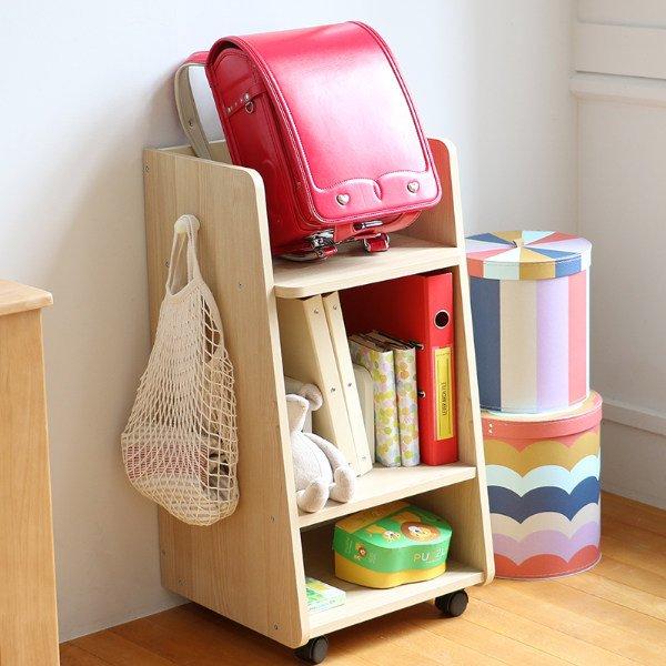 ランドセルラック 幅45cm 子供用 収納 ラック 本棚 キャスター付き 木目調 ランドセル収納 収納棚 お弁当グッズのカラフルボックス 通販 Yahoo ショッピング