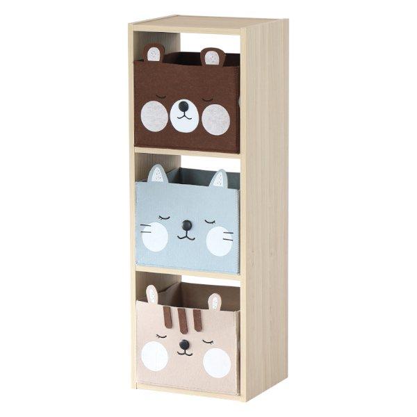 カラーボックス 3段 幅33cm キッズ ストレージボックス 子ども部屋 アニマル 棚 収納 収納家具 キッズ収納家具 3448 お弁当グッズのカラフルボックス 通販 Yahoo ショッピング