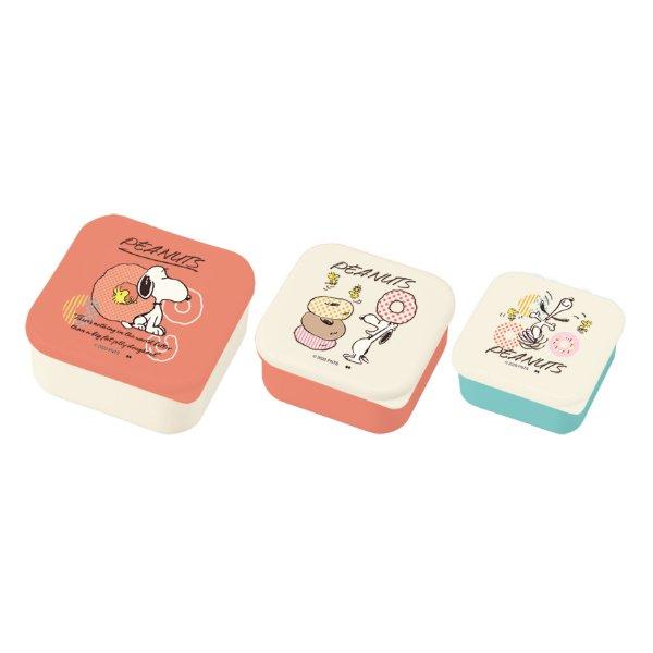 お弁当箱 シール容器 ランチボックス Peanuts スヌーピー 3個セット Doughnut Life Snoopy 弁当箱 保存容器 レンジ対応 子供 お弁当グッズのカラフルボックス 通販 Yahoo ショッピング