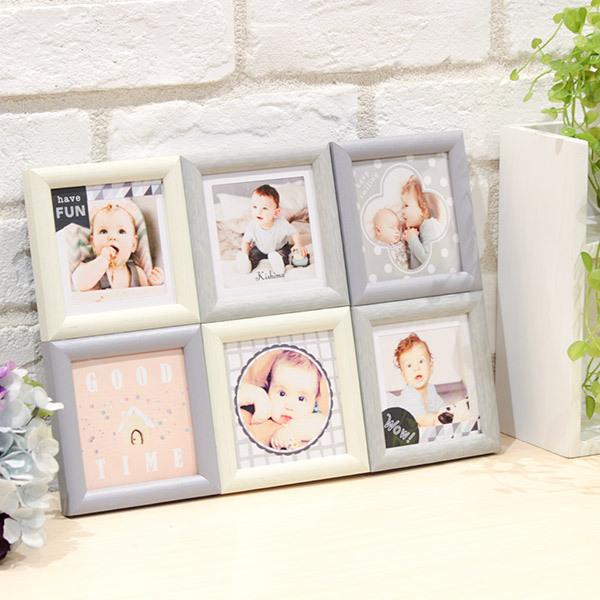 フォトフレーム 多面 6枚 壁掛け 卓上 写真立て Nord Brun ノードブラン 四角 フォトスタンド 写真フレーム 写真たて お弁当グッズのカラフルボックス 通販 Yahoo ショッピング
