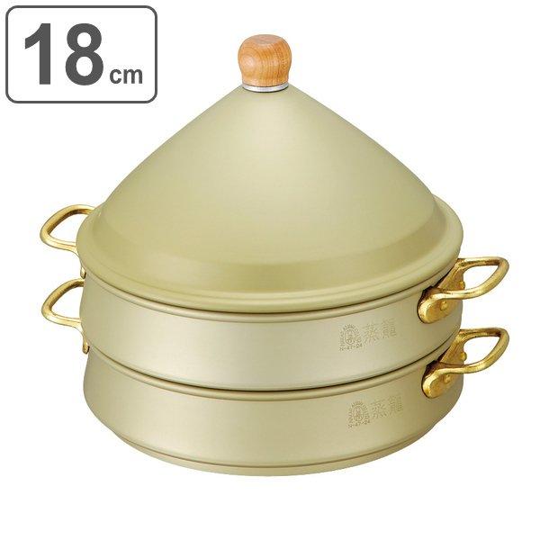 中尾アルミ製作所　アルマイト仕上げ ジャンボ茶碗蒸器(大)60椀用　N-32　未使用保管品 蒸籠セット 18cm 業務用 中尾アルミ セイロ 蒸籠 （ 蒸篭 せいろ