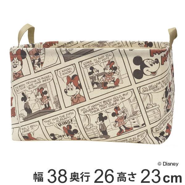 Disney 収納ケース 幅38×奥行26×高さ23cm ミッキーマウス 布