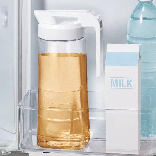 冷水筒 ピッチャー 2 1l 麦茶ポット ドリンクビオ ワンプッシュ パッキン一体型 横置き 縦置き 洗いやすい お茶ポット 耐熱 プラスチック ドアポケット 357415 お弁当グッズのカラフルボックス 通販 Yahoo ショッピング