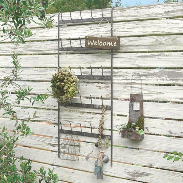 ガーデンフェンス ガーデン収納 フック アイアンラダーフック ガーデニング用品 アンティーク加工 ガーデニング フェンス アイアン 引っ掛け インテリア 3611 お弁当グッズのカラフルボックス 通販 Yahoo ショッピング