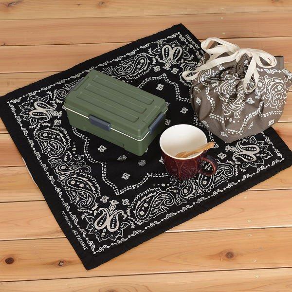 ランチクロス 3way プラスアルファ バンダナ ハンカチ ペイズリー