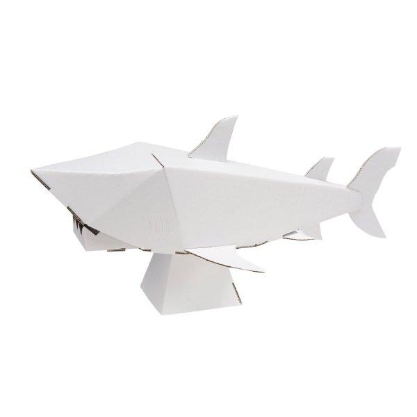 工作キット ダンボール製 Hacomo Kids サメ ダンボール 段ボール おもちゃ ペーパークラフト 工作 子ども キッズ 組み立て 手作り キット お弁当グッズのカラフルボックス 通販 Yahoo ショッピング