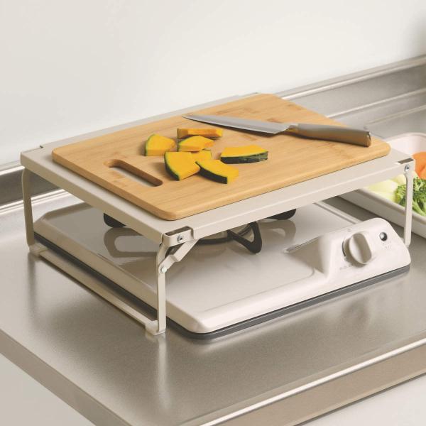 サイズ/約幅37.5×奥行30.5×高さ12cmシンク上プレート時：約幅30.5×奥行55×高さ3.5cm折りたたみ時：約幅36×奥行30.5×高さ2.7cm重量/約1.5kg内容量/1個材質/鉄（粉体塗装・亜鉛メッキ）ゴム足：シリコーンゴ...