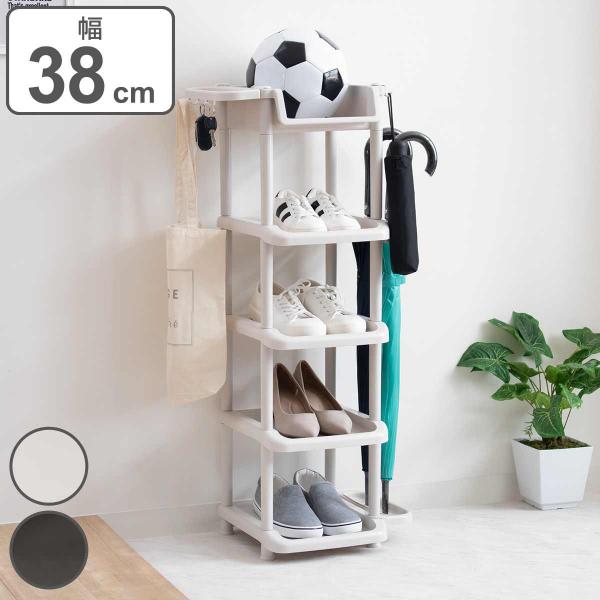 サイズ/約幅38×奥行31×高さ96cm内容量/1台材質/ポリプロピレン種類/ベージュ、ブラウン生産国/日本製組立状態/お客様組立品●玄関がスッキリと片付くマルチシューズラック●通気性抜群でニオイがこもりにくい●靴の出し入れもスムーズ●収ま...