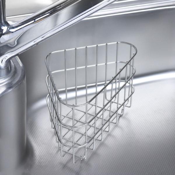 サイズ/約幅20×奥行13×高さ13cm内容量/1個材質/18-8ステンレス●スッキリとした印象の三角コーナーです。●大きめのメッシュ構造で洗いやすく、袋を取り付けるだけで使用できる手軽さです。●使用用途に合わせてポリ袋・ネットどちらでも取...