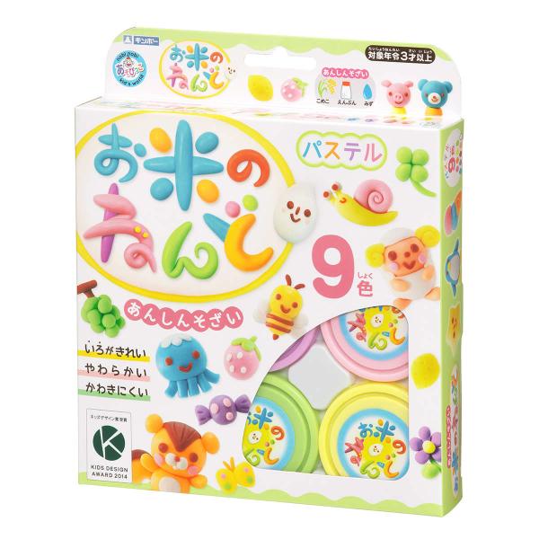 他サイト： ねんど お米のねんど パステル 9色 （ 知育玩具 玩具 粘土 お米の粘土 パステルカラー おもちゃ 初めて 安心 安全 子供 キッズ 幼児 3歳 女の子 男の子 ）の商品画像