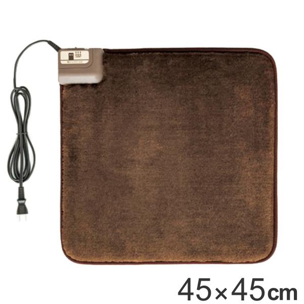 サイズ/約横45×縦45cm内容量/1台材質/表面：ポリエステル100％裏面：ポリエステル100％生産国/中国製消費電力/36W●必要な場所だけ温める小さな電気カーペットです。●イスの上におけば腰の冷えを防ぎ暖かな座席に変わります。●足元を...