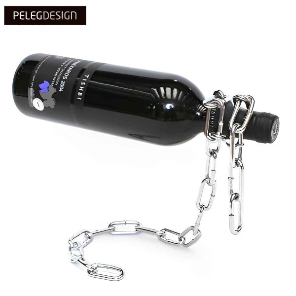 サイズ/約幅5×奥行23×高さ14.5cm内容量/1個材質/スチール生産国/中国製●浮遊感を楽しみながらワインを飾る●箱入りだからプレゼントにもワインスタンド ボトルホルダー 飾る ワイン用品 魅せる収納 ワイングッズ 賞品 景品 キッチン...