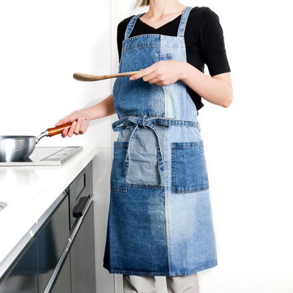 漢Kitchen エプロン☆デニム☆ 漢 Kitchenのエプロンも着こなす¥ellow Bucks #漢kitchen #漢