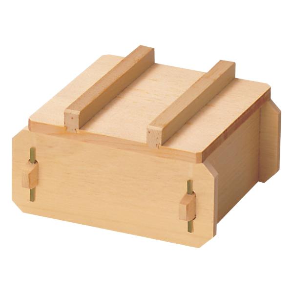 木製角型セイロ(カマス)3段　昭和レトロ　蒸し器　下板無し 和せいろ ひのき製 角型セイロセット ミニ 日本製 （ 卓上せいろ