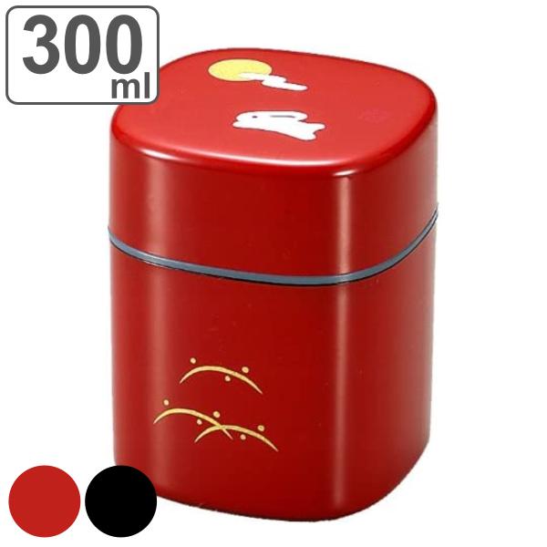 茶筒 300ml 茶入れ 朱うさぎ HAKOYA （ おしゃれ 日本製 かわいい お茶 和風 お茶容器 茶葉容器 保存容器 保存缶 茶缶 お茶缶 キャニスター 保存 容器 ）