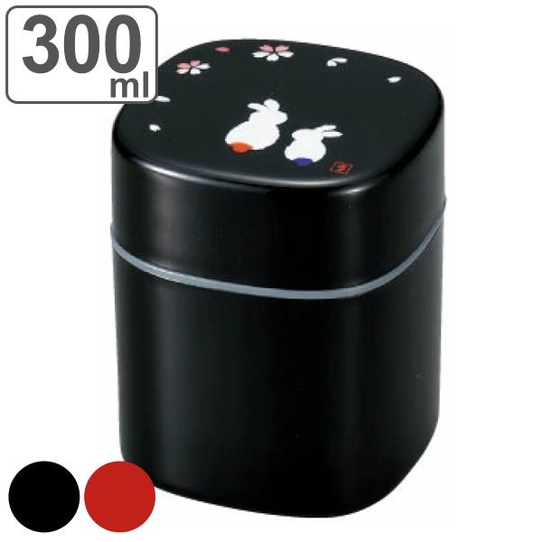 茶筒 茶入れ 300ml 朱花見うさぎ HAKOYA （ おしゃれ 日本製 かわいい お茶 和風 お茶容器 茶葉容器 保存容器 保存缶 茶缶 お茶缶 キャニスター 保存 容器 ）