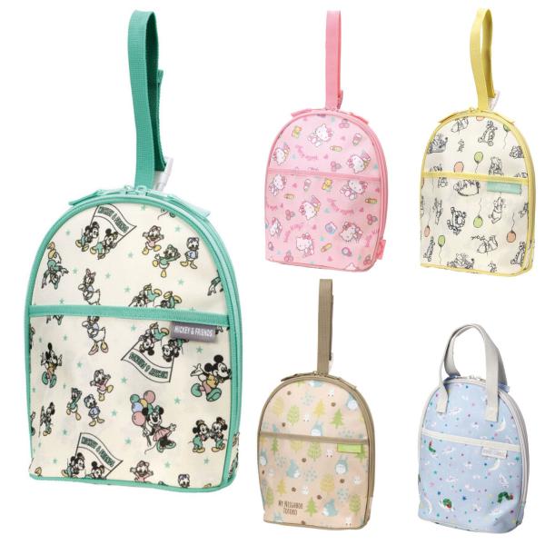 サイズ/約幅21×奥行11×高さ23cm※持ち手含まず内容量/1個材質/表地：ポリエステル持ち手・パイピング：ポリプロピレン内側：アルミ蒸着フィルム種類/ミッキーフレンズ、くまのプーさん、ハローキティ、トトロ、はらぺこあおむし生産国/中国製...