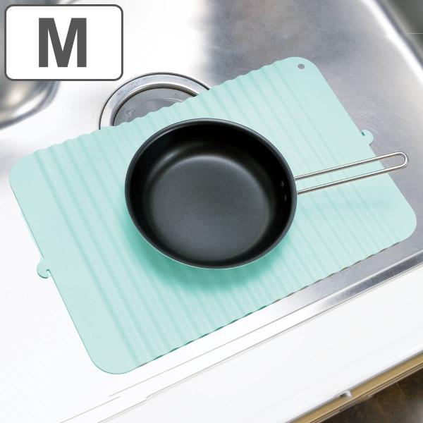 サイズ/約幅46.8×奥行31.8×高さ0.6cm内容量/1枚材質/シリコーンゴム生産国/中国製耐熱温度/200度●使った後は立てて乾かせる、シリコーン製のシンクマットです。●波形が熱やキズからシンクを守ります。●熱い鍋やフライパンが置けま...
