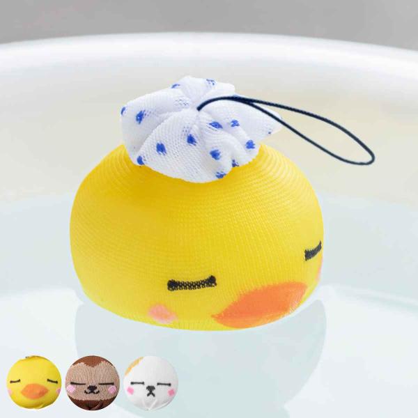 サイズ/約高さ8.5cm直径：約8cm（紐は含まない）重量/約60g内容量/1個材質/ポリプロピレン、ポリエステル、ナイロン、ポリエチレン種類/アヒル、サル、ネコ生産国/日本製乾燥機/使用不可●お風呂に浮かべておくだけで綺麗なお湯をキープで...