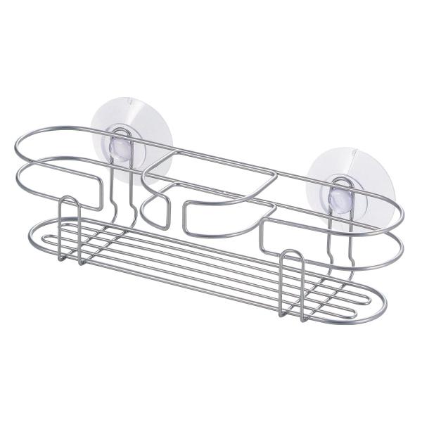 サイズ/約幅23.5×奥行6.5×高さ6cm※本体のみ内容量/1個材質/本体：鉄（エポキシ樹脂塗装）吸着盤：塩化ビニル樹脂生産国/中国製耐荷重/約1kg●スポンジと洗剤をまとめてコンパクトに収納できるスリムポケットです。●付属の吸盤でシンク...