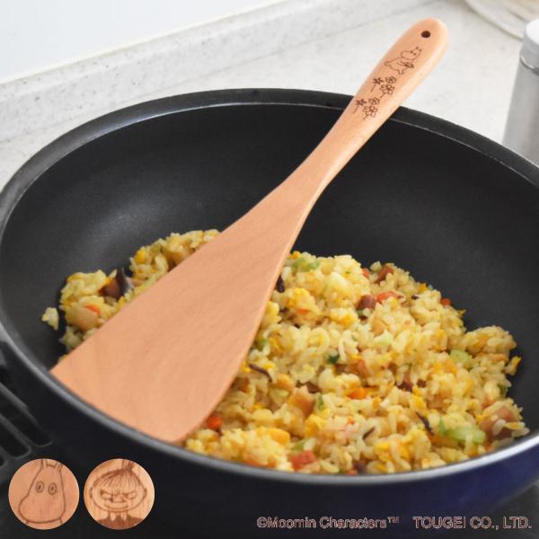 ターナー L 木製 木べら ムーミン 天然木 （ へら ヘラ 木製へら キッチンターナー キッチンヘラ ）