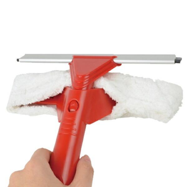 サイズ/約横21×縦23cm重量/約200g内容量/本体：1個水拭きパッド：1個材質/本体：ABS樹脂水拭きパッド：ポリエステルワイパー：ゴム、アルミニウム生産国/台湾製●水拭きと水切りが一度の動作で同時にできます。●ワイパーですっきり水が...