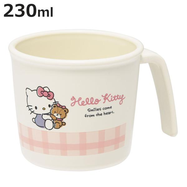 コップ ベビー用 PP製 持ち手付き 抗菌 5ヶ月 ハローキティ （ サンリオ キティ マグカップ 230ml 子供用 食器 耐熱 ハンドル付き 食洗機対応 レンジ対応 ）
