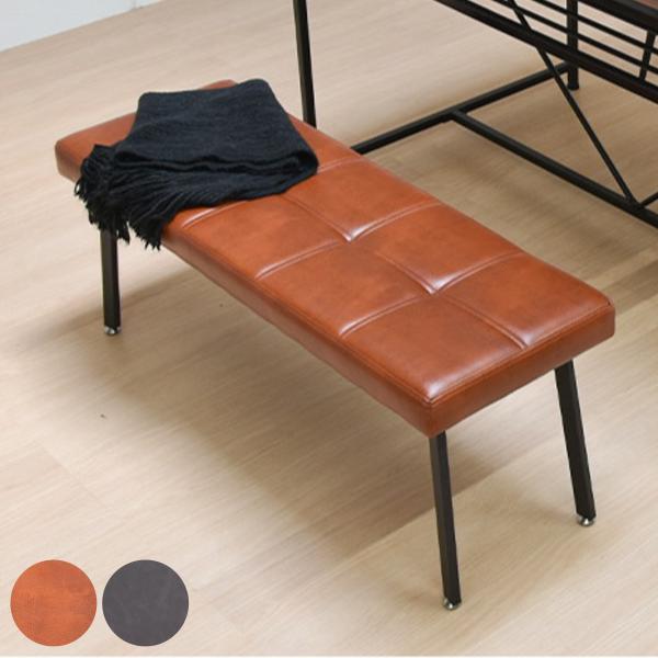 サイズ/約幅105×奥行36×高さ42cm重量/約7.9kg内容量/1台材質/座面：ウレタン、合板生地：PUレザー脚・フレーム：スチールパイプ（粉体塗装）種類/ブラウン、ダークグレー耐荷重/約160kg組立状態/お客様組立品梱包サイズ/幅1...