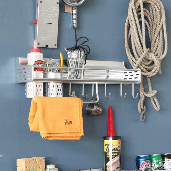 キッチンラック シンク上 ダルトンALUMINUM WALL RACK 調味料入れ （ DULTON シンクラック ウォールラック スパイスラック 調味料ラック 棚 ）