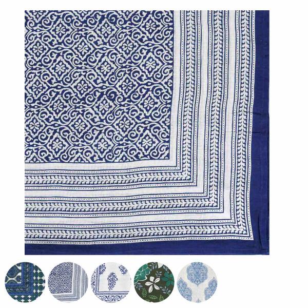 サイズ/約横150×縦225cm内容量/1枚材質/コットン100％種類/A、B、C、D、E生産国/インド製洗濯/手洗いのみ可能●テーブルクロスやソファーカバーなどマルチに使えるクロスです。●インド綿100％のざっくりとした織となめらかな手ざ...