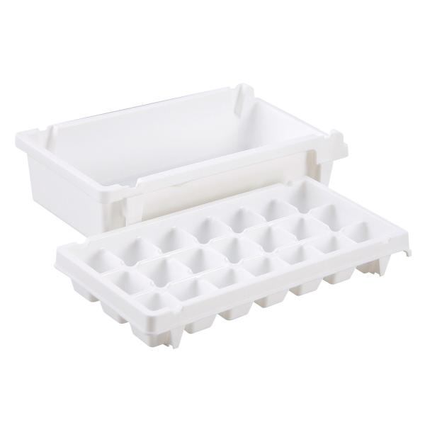 サイズ/ボックス：約幅12.5×奥行24.5×高さ6cmアイストレー：約幅11.5×奥行24×高さ3.5cm重量/ボックス：約114gアイストレー：98g内容量/ボックス：1個アイストレー：1個材質/ボックス・アイストレー：ポリプロピレン生...