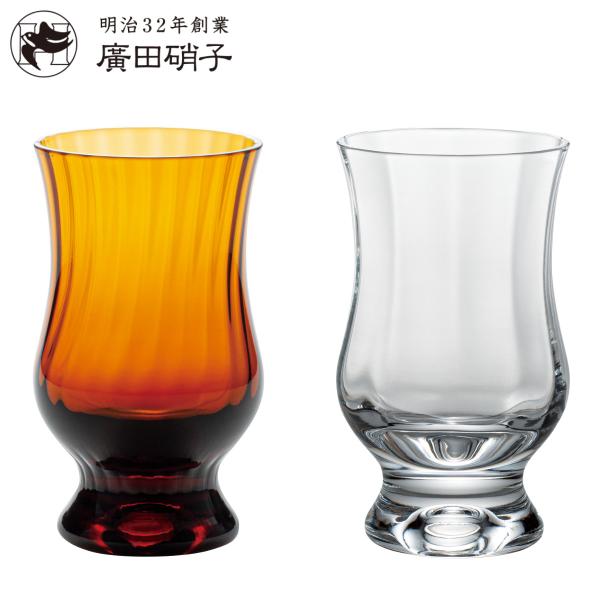 廣田硝子 グラス 250ml BYRON 珈琲グラス クリア モール （ コップ ガラス 日本製 コーヒーグラス カフェグラス ステムグラス 脚つき ）