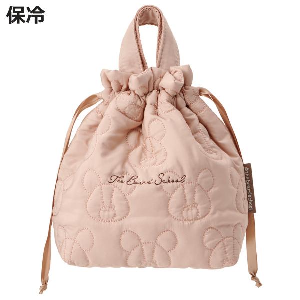 サイズ/約幅22.2×奥行9.5×高さ25cm※持ち手含まず内容量/1個材質/表地：ポリエステル裏地：アルミ蒸着生産国/中国製洗濯/不可●キルト生地がかわいいランチ巾着袋です。●保冷機能のあるアルミ蒸着素材が使用されています。●内側には便利...