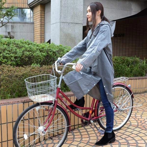 レインコート カッパ スリット入り 自転車 大人用 フリーサイズ 着丈115cm ギンガムチェック レインウェア 雨カッパ 雨具 お弁当グッズのカラフルボックス 通販 Yahoo ショッピング