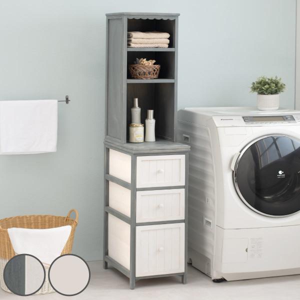 棚付チェスト シャビーウッド アンティーク調 幅30cm ランドリー 洗面所 隙間収納 キッチン 桐製 桐 お弁当グッズのカラフルボックス 通販 Yahoo ショッピング