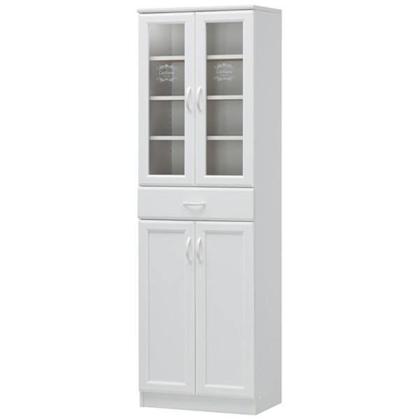 白井産業 食器棚 カップボード カフェ風デザイン セシルナ 幅57cm