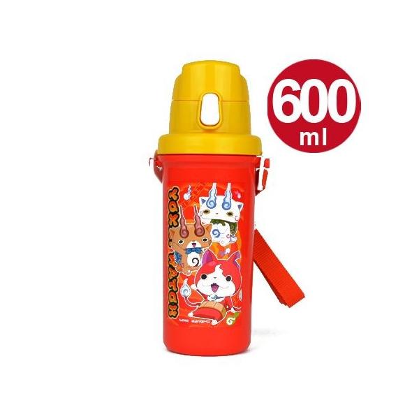 子供用水筒 妖怪ウォッチ 直飲みプラワンタッチボトル 600ml