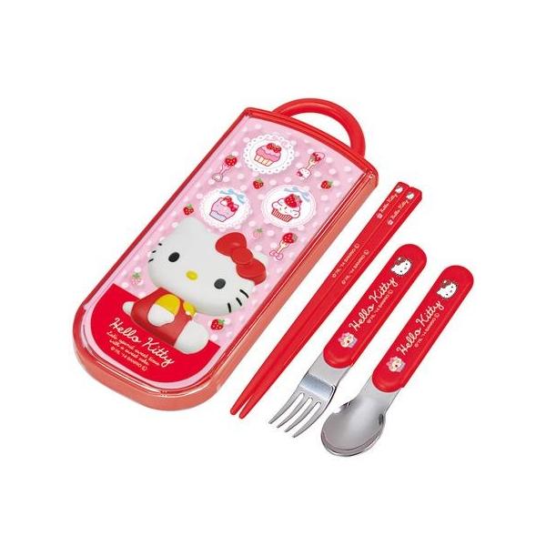 トリオセット 箸・フォーク・スプーン ハローキティ マスコット