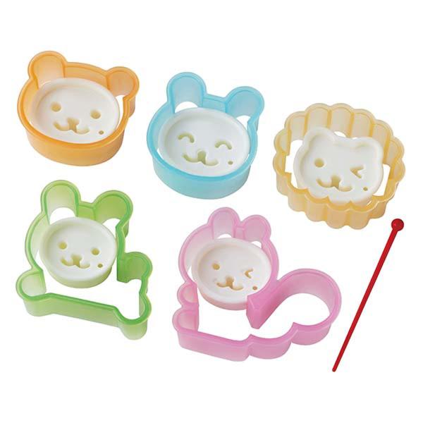 サイズ/くま：約4×4.4×2cmりす：約5.4×6.3×2cmらいおん：約4.5×5.1×2cmニコニコうさちゃん：約4.5×4.3×2cmげんきうさちゃん：約5×5.2×2cm顔（小）：約2.7×3×1.35cm顔（大）：約3.05×3...