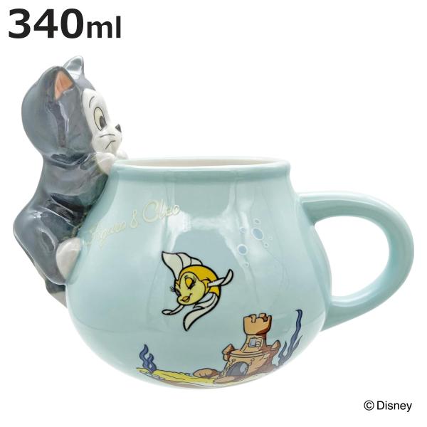 マグカップ 金魚鉢マグ フィガロ＆クレオ （ 340ml 磁器 マグ マグコップ カップ フィガロ クレオ キャラクター ）
