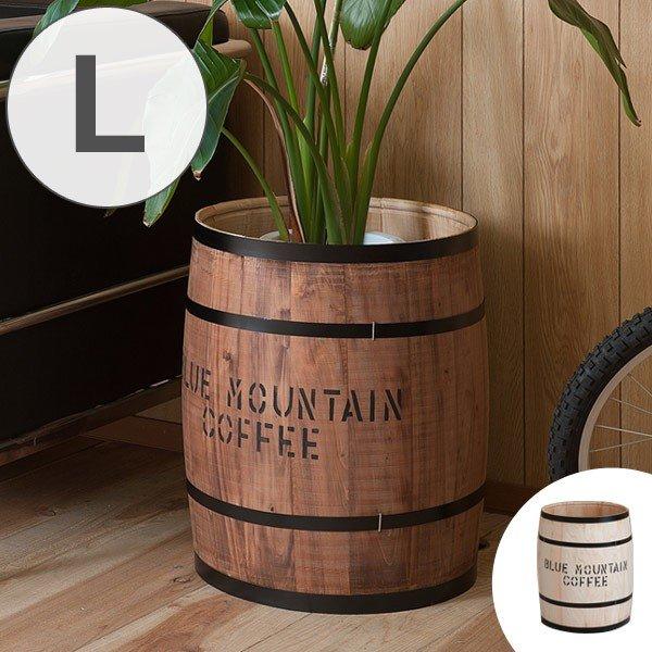 コーヒー樽 木樽 ヒノキ製 Lサイズ 高さ49cm （ インテリア 収納 木製