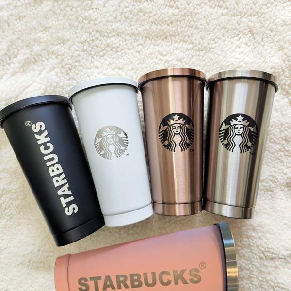 2026新発売 スターバタンブラー ステンレスカップ コップ ストロー スタバ 保温 保冷 おしゃれ 海外 新品 大容量 473ml