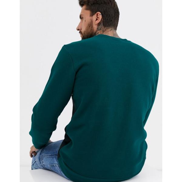リーボック スウェット トレーナー メンズ Reebok Sweatshirt With Vector Cut 最新アイテム グリーン In Green Asos Sew And エイソス 緑