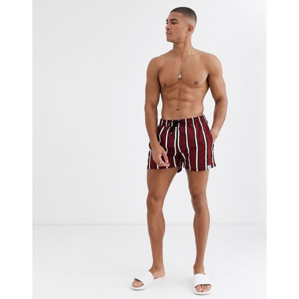 通販人気セール ホンキートランクス 水着 メンズ Hunky Trunks Pinstripe Swim Shortsrrp エイソス Asos マルチカラー 人気のファッションブランド