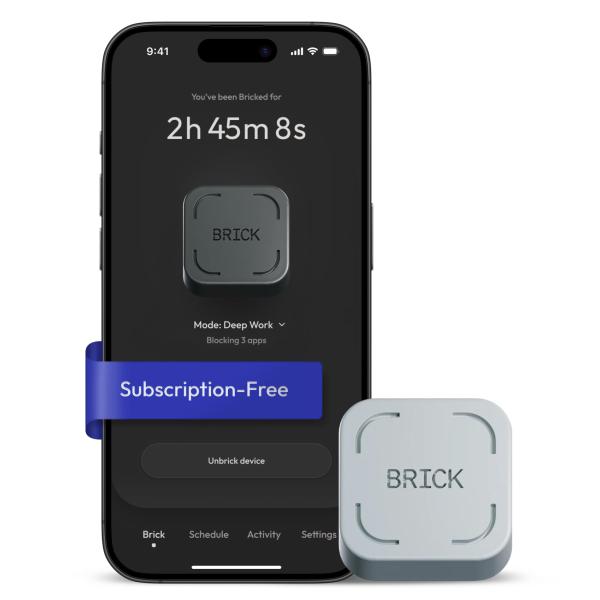 BRICK デジタルデトックス用ツール 本体 The Brick スマホ依存対策 スマートフォンアクセスブロッカー スマホ