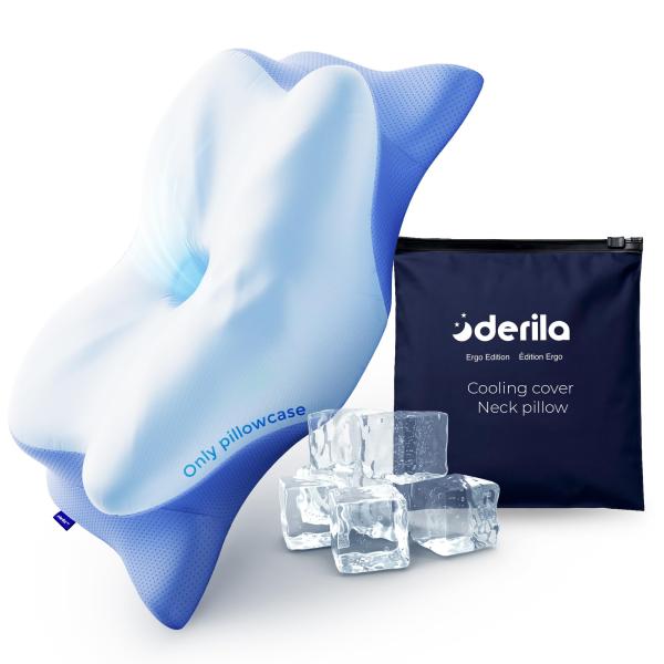 ※こちらの商品はカバーのみの販売で、枕本体は含まれません。・Derila ERGO専用設計ー 完璧なフィット感Derila Ergoピロー（21.25 x 14.25 x 4.7インチ）専用に設計されたプレミアム冷却ピローケースです。ぴった...