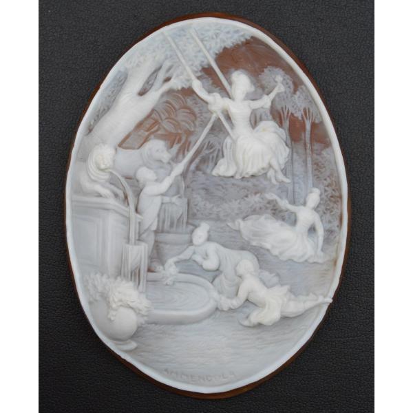 シェルカメオ　オーバル　ルース　アメンドーラ colorsshop1614_ch-251