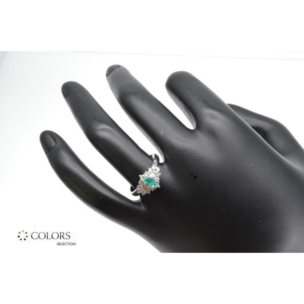 ◇新品仕上げ◇ブラジル産 パライバトルマリン＆ダイヤモンドリング  