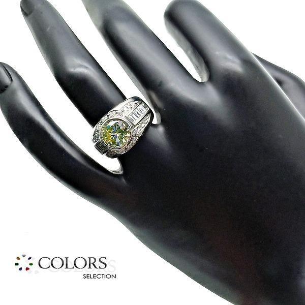 ◇新品仕上げ済◇D2.005ct MD1.21/0.38ct PT900 ダイヤモンドリング 